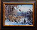 Obrazy - Zimní pokrývka u Třemešských rybníků